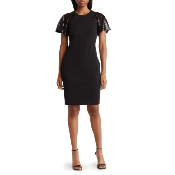 calvin klein sequin sheath dress Sequin Mini Dress